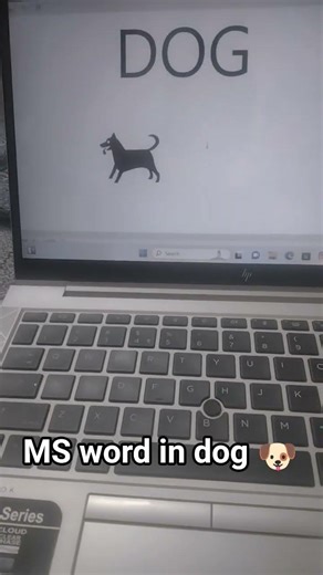 #MS Word me Dog Drawing 🐶 | #Easy Art Trick 😍