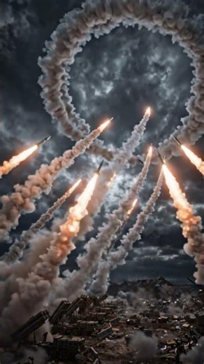 Epic Missile Strike 🚀🔥 Massive Explosion in the Sky