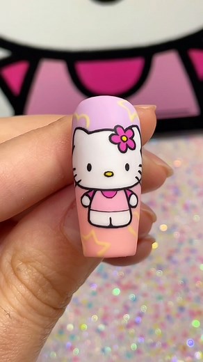 Madison McCollough | How to paint HELLO KITTY nail art! 💅🏼🐈 How cute is this design for spring?? I dare you to follow this video step by step and tag me in your... | Instagram