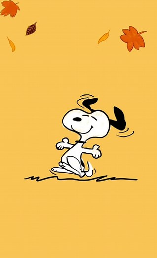 Fun Fall-Themed Snoopy and Woodstock Animation