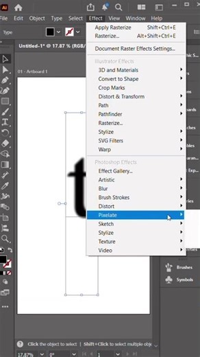 Halftone Text Effect in Adobe Illustrator #illustratortutorial