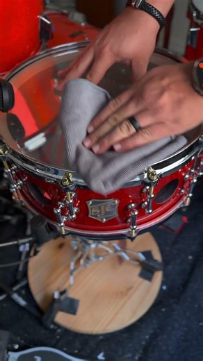 Have you ever taken a logo off a drum head before? #shorts #short #tip #diy #tone #drums #tuning