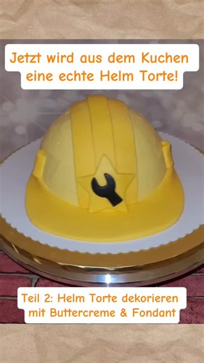Kindergeburtstag Blog | DIY Deko, Snacks & Spiele on Instagram: "So einfach wird aus einer Torte ein echter Bauarbeiter-Helm 🛠️ Mit Buttercreme und Fondant bekommt die Helm Torte ihre typische Form und den coolen Baustellen-Look. 👉 Die komplette Schritt-für-Schritt-Anleitung findest du im Blog. https://www.kindergeburtstag-blog.de/helm-torte-selber-machen-die-perfekte-motivtorte-fuer-deine-baustellen-party/ 👉 Dort warten auch viele weitere Baustellen Party Ideen für Deko, Spiele & Snacks. htt