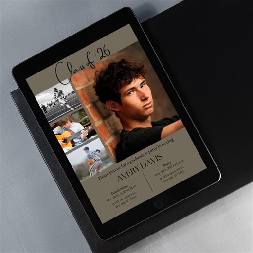 Graduation Ceremony and Party Invitation, Announcement Template, Digital, Canva Suite - Etsy Canada