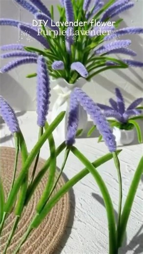 Lavender pipe cleaner tutorial#diy#craftflower#easy#viralshorts#viralreel