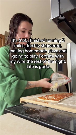 Evening Routine: Run, Pizza, and Gaming with My Wife