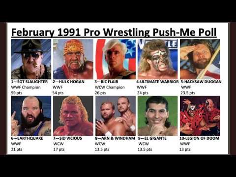 February 1991 Pro Wrestling Push Me Poll & PMP50 update