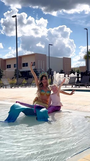 566 reactions | What a magical surprise for this little mermaid on...