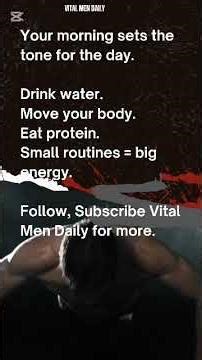 Best Morning Routine for Men