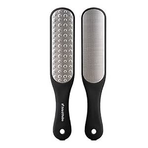 Pete & Pedro Double Sided Foot File - Men & Women Stainless Steel Pedicure Tool | Foot Care Metal Heel Scraper, Rasp, and Callus Remover | As Seen on Shark Tank