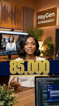 85,000 Subs. 🥂 #thankyou !!. #youtubepartner #youtubeshorts #heygen #videoagentchallenge