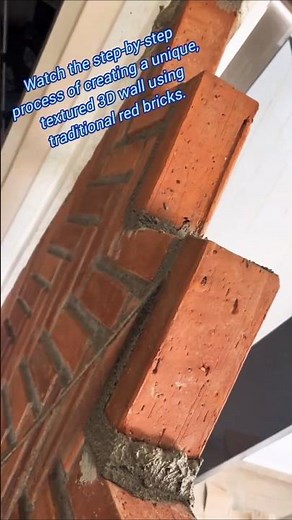 Building an Amazing 3D Brick Wall Design | Masonry Techniques