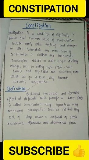 Constipation Case Study | GNM 2nd Year