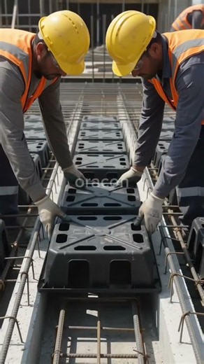 Why Voids Are Created Inside Hollow Slabs. #EngrOracon #HollowSlab #RibbedSlab #ConcreteConstruction