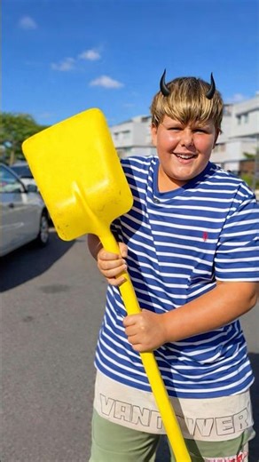 Lolo stole Rocco's shovel 😱 #foryou