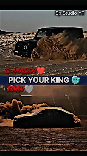 PICK YOUR KING 👑 G-WAGON 🆚BMW | Sp Studio YT | #shorts