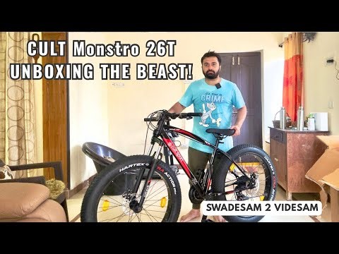 Unboxing my new ride — the CULT Monstro 26T Fat Bike 🚴‍♂️🔥 A powerful 21-speed Shimano geared cycle!
