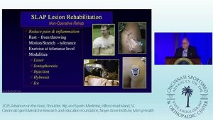 Rehabilitation of SLAP Lesions of the Shoulder: Good SLAP - Bad SLAP - Is There Such a Lesion in Throwers?