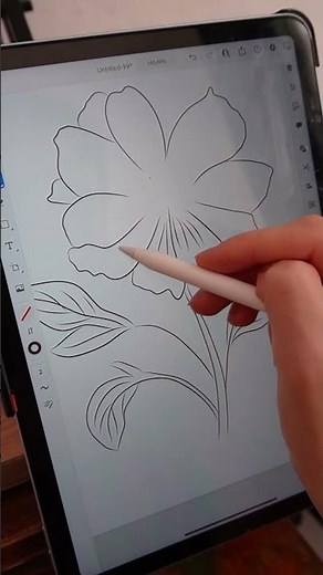 Drawing on a tablet in Adobe Illustrator #art #drawing #paint #procreate #tablet #apple #digitalart