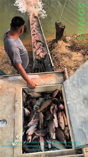 Massive Fish Release: Freshwater Stocking at Its Finest!