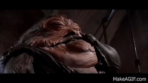 Jabba eating a frog(loop) on Make a GIF