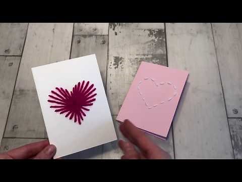 DIY Kreative Herz Karten