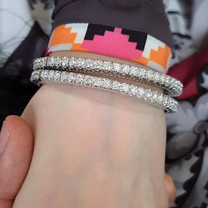 11 pointer Bangles (Pair) $13,500 Showcasing at our outlet @ Shapes Club Gulberg Lahore Call/WhatsApp 0300-8461023 | Shiraz Sami - Fine Jewellery