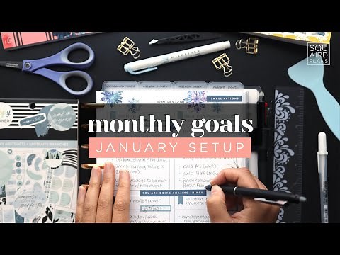 GOAL SETTING 2024 :: January Monthly Goals Setup for Productivity and Success