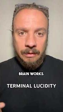 Terminal lucidity challenges what we think we know about the mind.