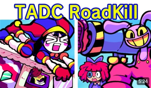 Friday Night Funkin' Pomni & Jax Roadkill |神奇的数字马戏团 Candy Carrier Chaos FNF TADC
