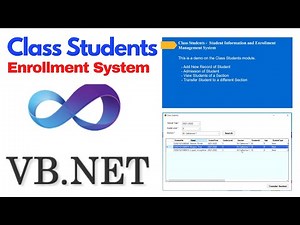 Class Students - Enrollment System | VB.NET Forms #ezetsoftware #sems