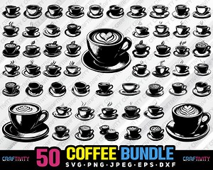 Coffee Cup Clipart Bundle: Barista Art, Vector Graphics (digital Download) - Etsy Australia