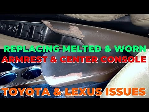 How to Replace Armrest Console Door Panel Leather 2013-2018 Toyota Avalon