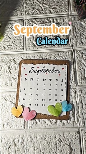 DIY September Calendar 2026 ✨ | Easy & Creative Calendar Art #shorts #success #diy #calendar