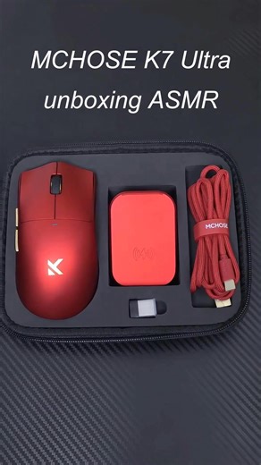 Suit up with the MCHOSE K7 Ultra Iron Red 🦾🔥 cutting-edge speed, precision, and convenience.🐐 | Vibe Gaming
