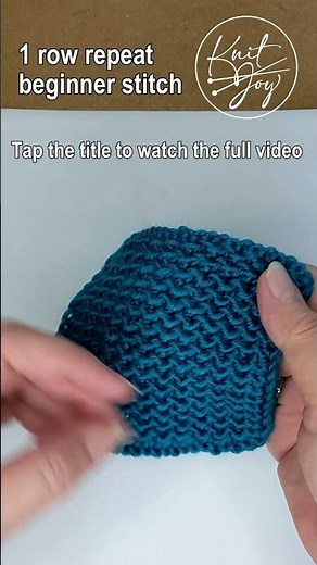 Reversible beginner Knitting Pattern #knittingtutorial #216