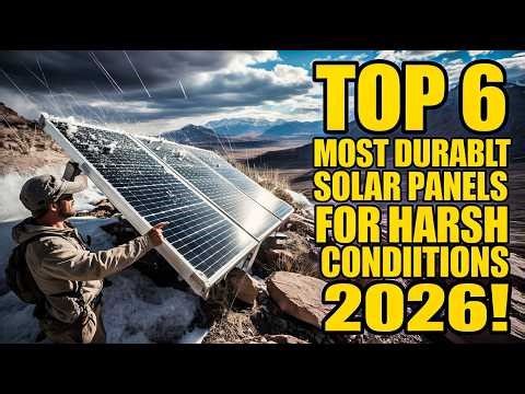 Top 6 Most Durable Solar Panels For Harsh Conditions 2026!