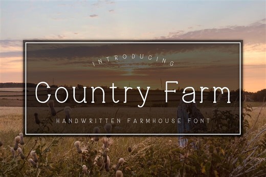 Handwritten Farmhouse Font: Modern Serif Typeface for Canva, Cricut, Procreate - Etsy