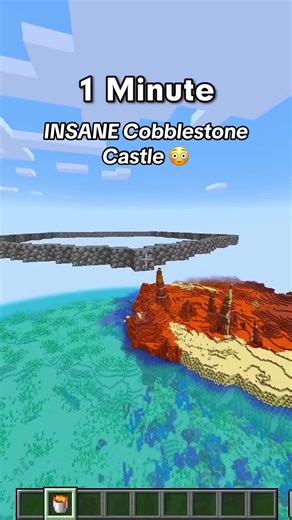 Construyendo un Castillo de Piedras Locas en Minecraft