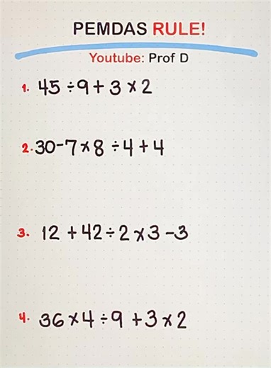 Master PEMDAS: The Ultimate Rule for Solving Math Problems! | Prof D