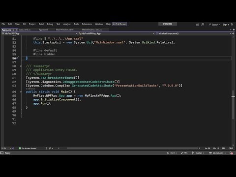 How does a WPF Application Start ?