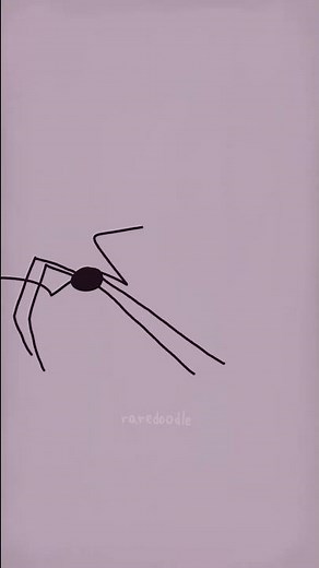 Animated spider throws it's baby into the sky and starts dancing