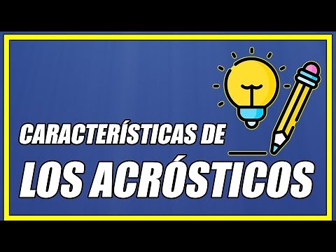 THE CHARACTERISTICS OF ACROSTICS (WELL EXPLAINED AND WITH EXAMPLES) - Elprofegato
