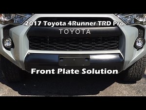 2017 4Runner TRD Pro Front Plate selection