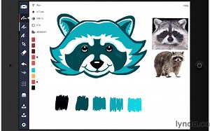 iPad 绘图软件 概念画板 Concepts App 快速入门教程 Lynda - Up and Running with the Concepts App