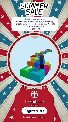 $10 Kids AI Classes | Build Games, Websites & AI Agents | Brainfinite Academy