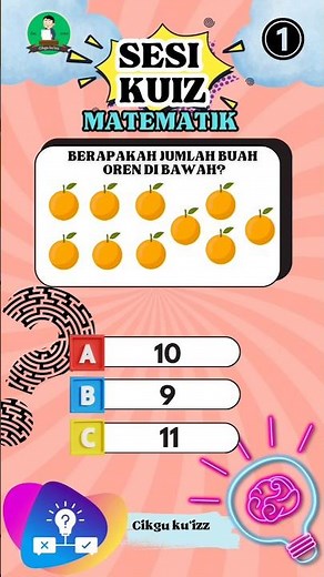 Matematik👀 Operasi Tambah➕🤔 Sesi Kuiz❗(No.18) #quiz #maths #matematik #matematika #games #gameshorts