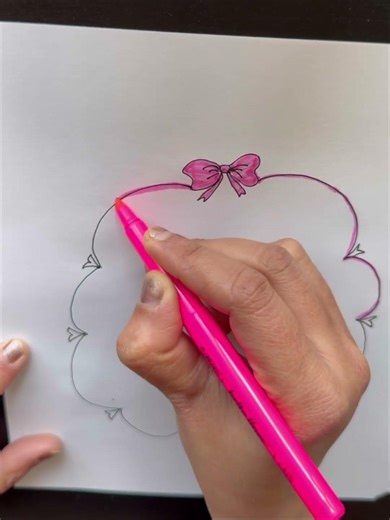 Make your notes look pretty with this easy aesthetic border 🌸Perfect for journals, school notes