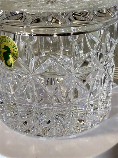 Waterford Crystal | Balmoral Crystal Round Box With Lid | Hand-cut Irish Lead Crystal (40034254) - Etsy