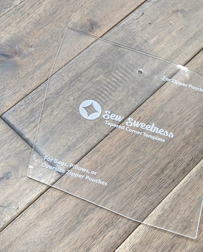 Acrylic Template - Tapered Corner - Sew Sweetness
